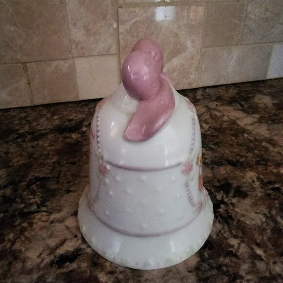 Vintage Enesco Precious Moments Porcelain Christmas Bell-1997 - Picture 4 of 5